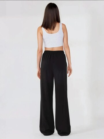 Hiccup Wide Leg Hose in Schwarz