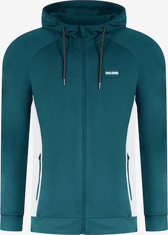 Smilodox Zip-Up Hoodie 'Suit Pro' in Green: front