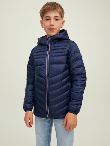 Jack & Jones Junior Φθινοπωρινό και ανοιξιάτικο μπουφάν 'Hero' σε μπλε: μπροστά