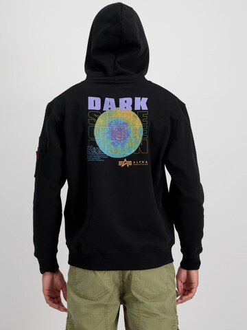 ALPHA INDUSTRIES Sweatshirt 'Dark Side' in Black
