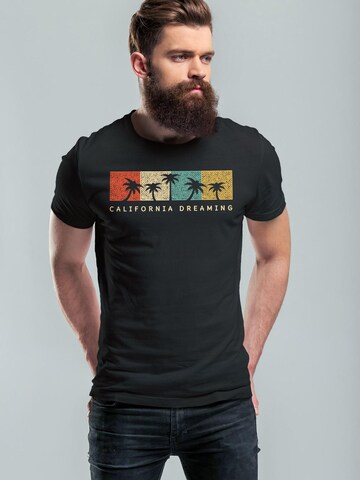 Neverless Shirt 'California Dreaming' in Black