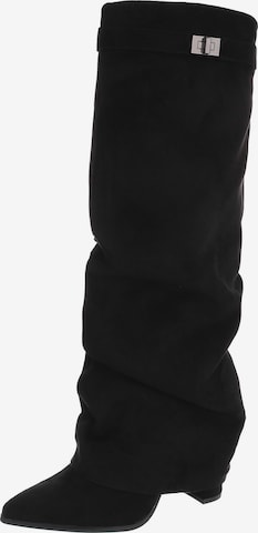 Ital-Design Stiefel in Schwarz: Vorderseite