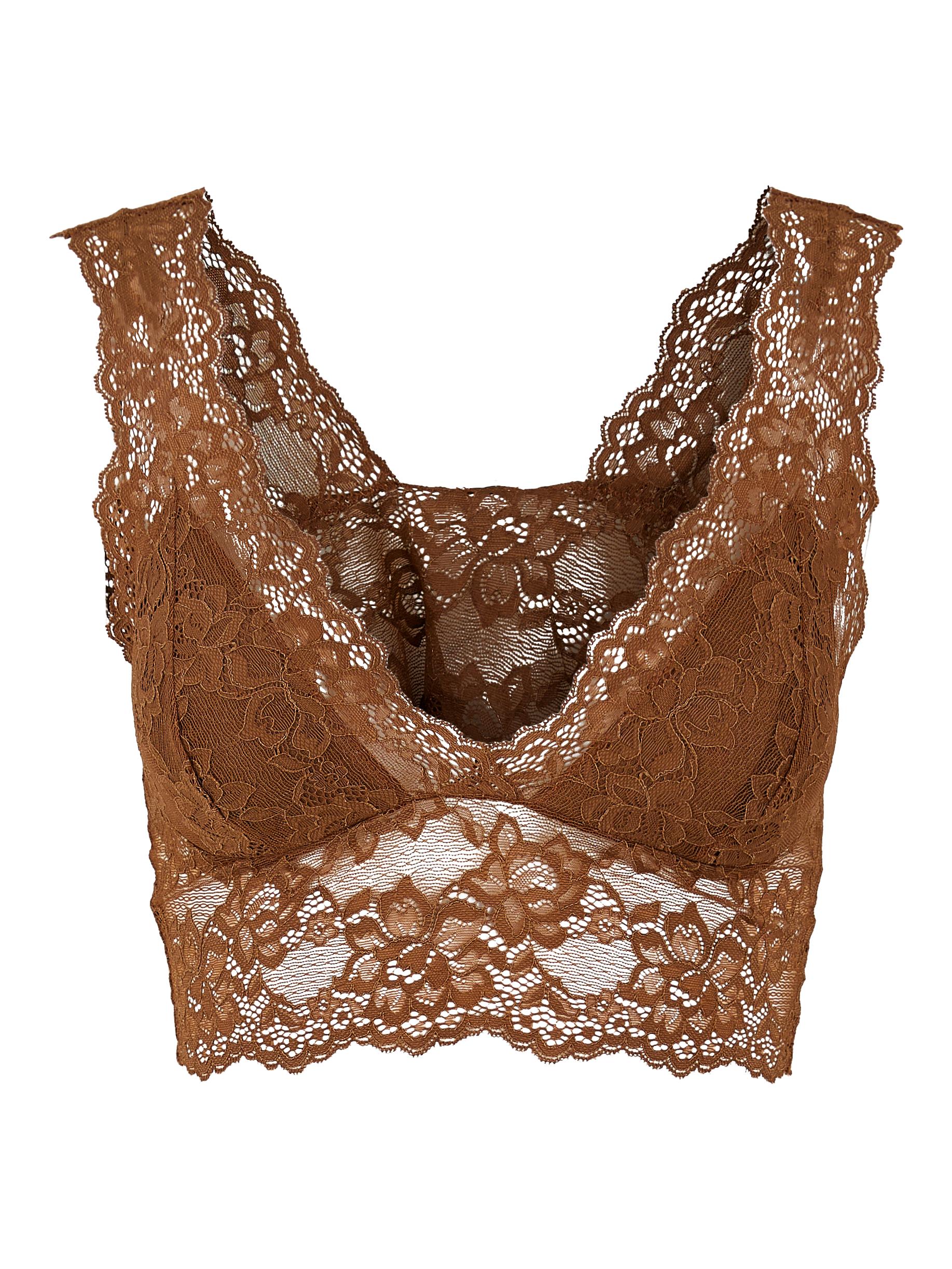 PIECES Reggiseno Lina in Marrone 