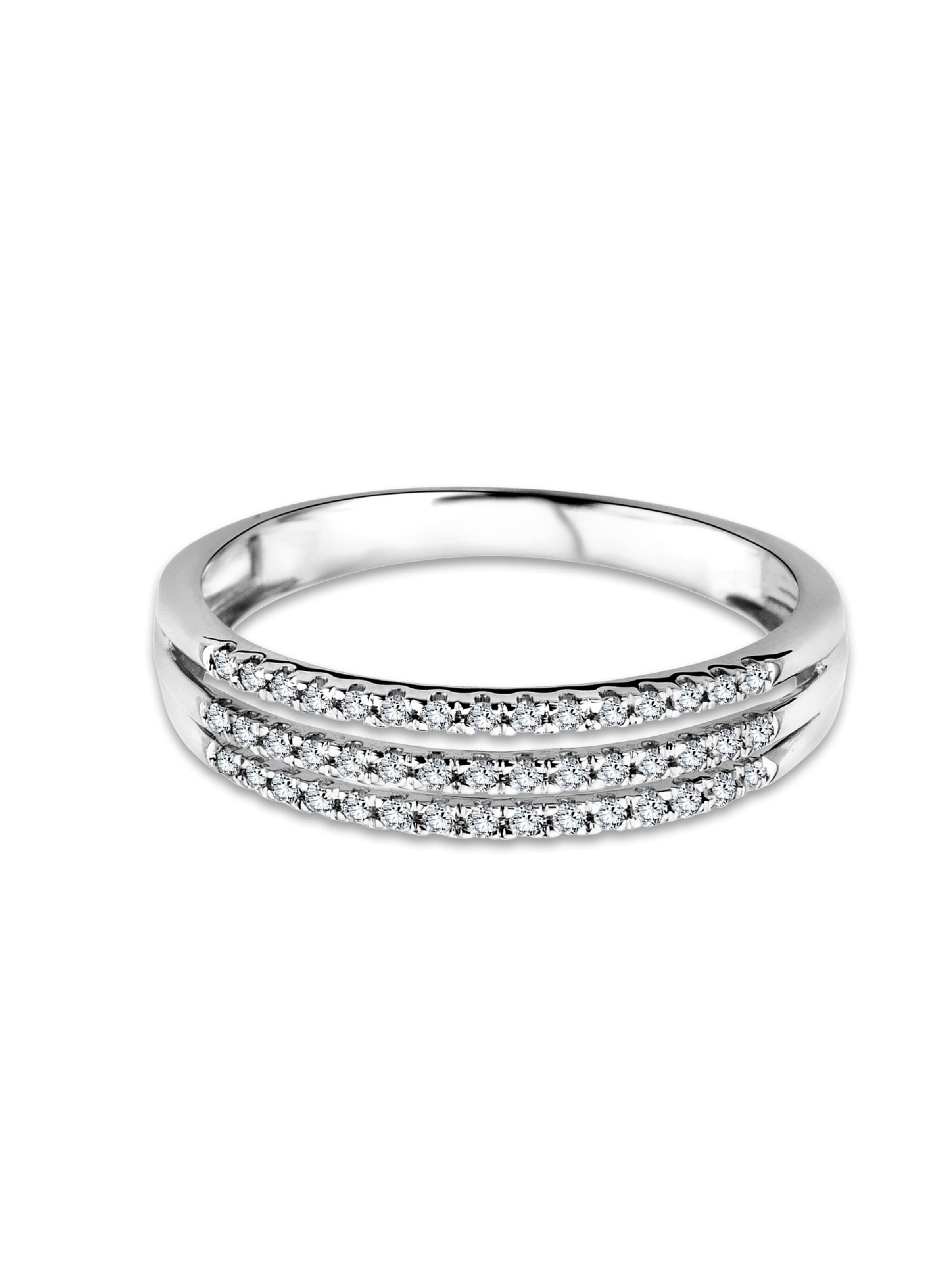 DIAMANT LETERNEL Ring 'Ring aus 375 Weißgold' in Silver: front