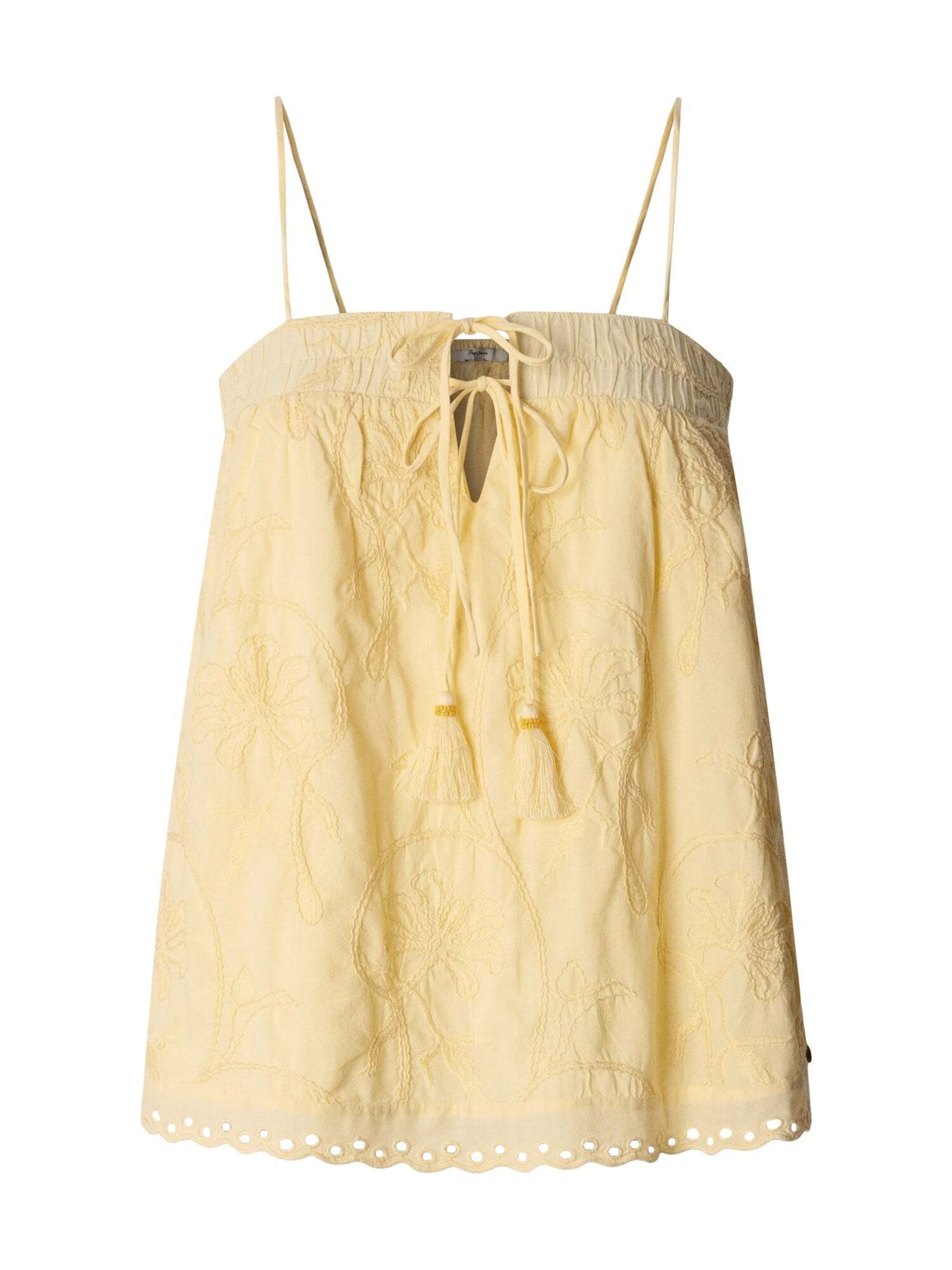Top 'Fanny' di Pepe Jeans in giallo: frontale