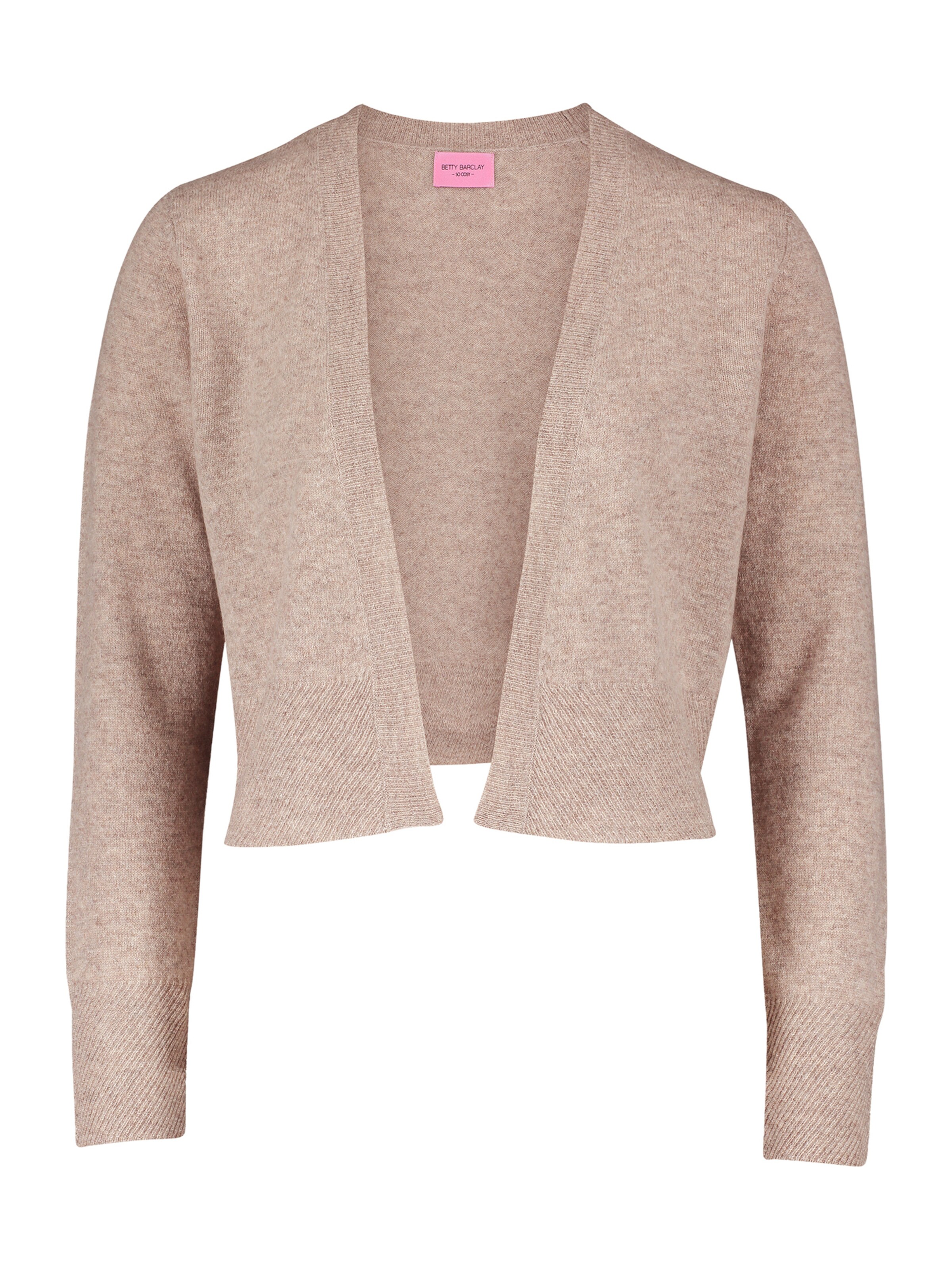 Betty Barclay Gebreid vest in Beige: voorkant