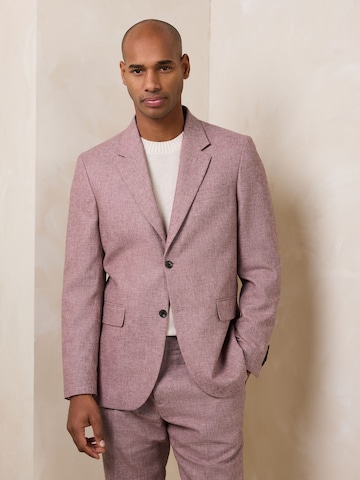 Coupe slim Veste de costume Next en rose : devant
