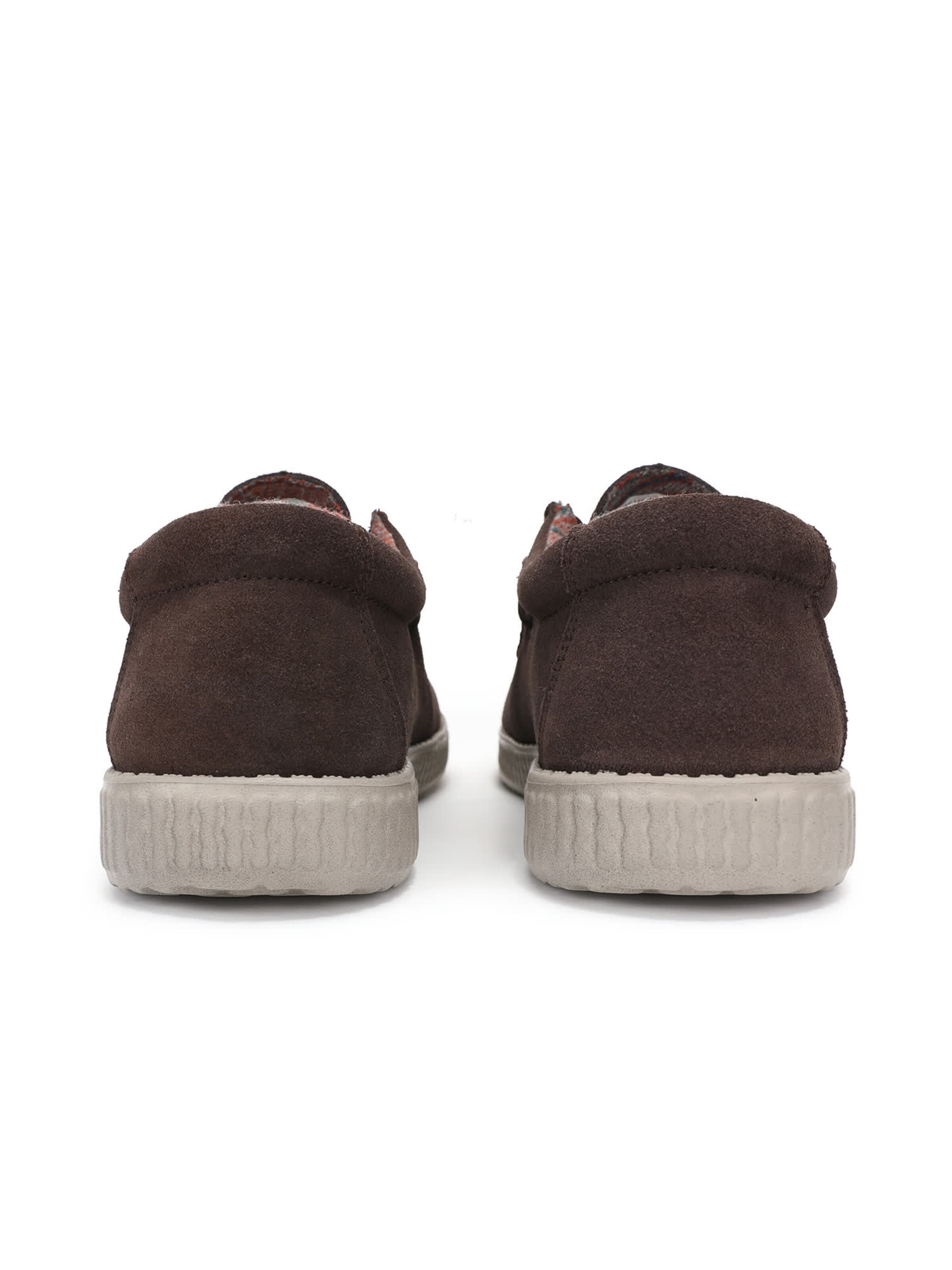 Walk In Pitas Moccasin 'Wallabi' in Brown: back
