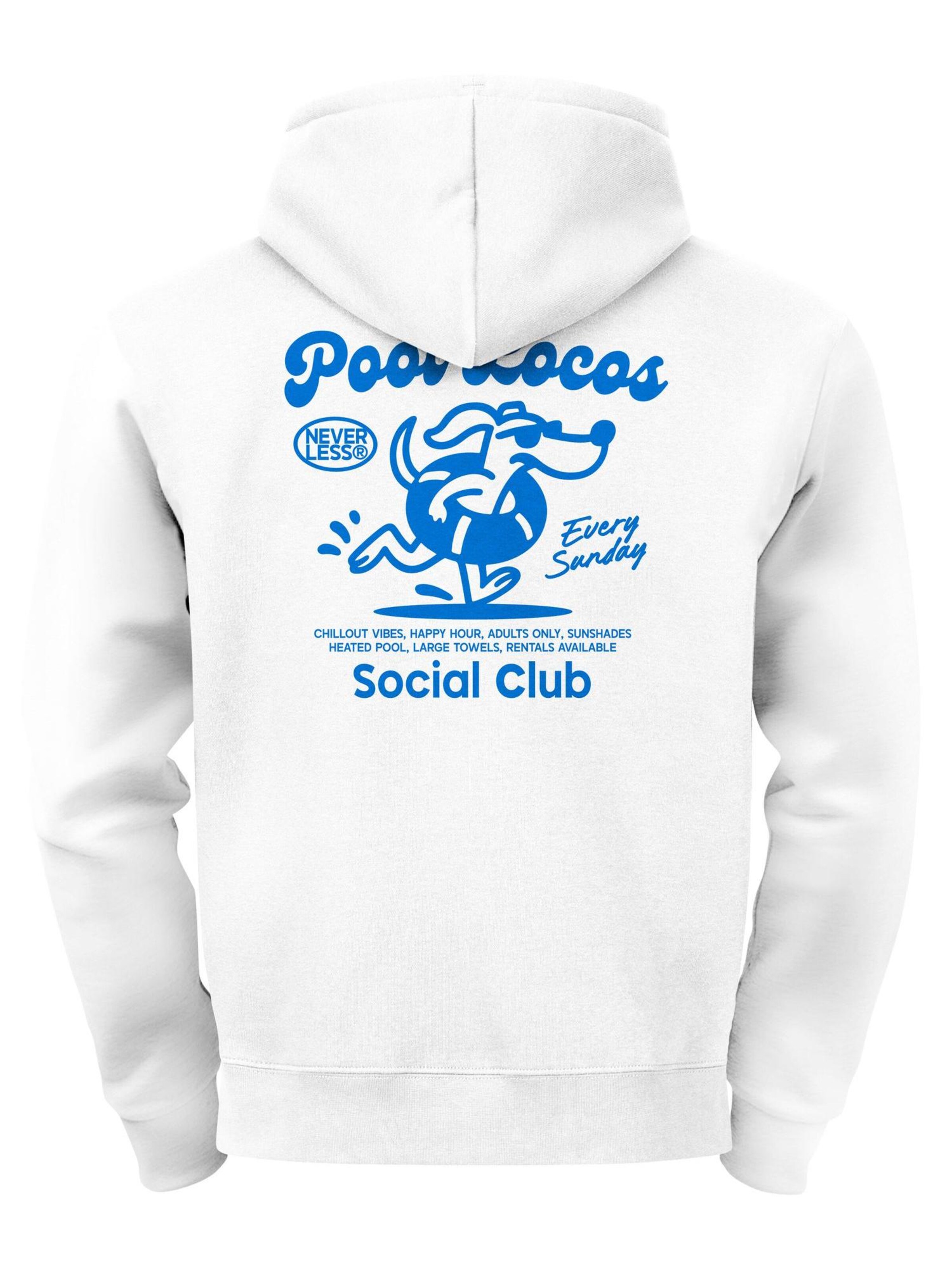 Neverless Sweatshirt 'Pool Locos' in White