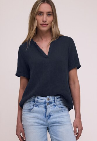 STREET ONE Bluse in Blau: Vorderseite