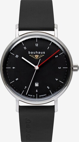 Bauhaus Analoog horloge in Zwart: voorkant