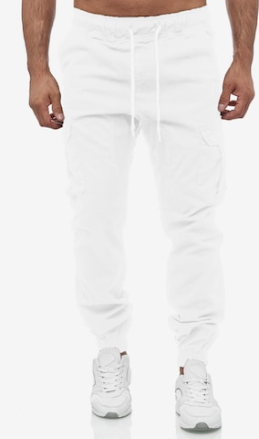 Pantalon cargo '16610' Tazzio en blanc : devant