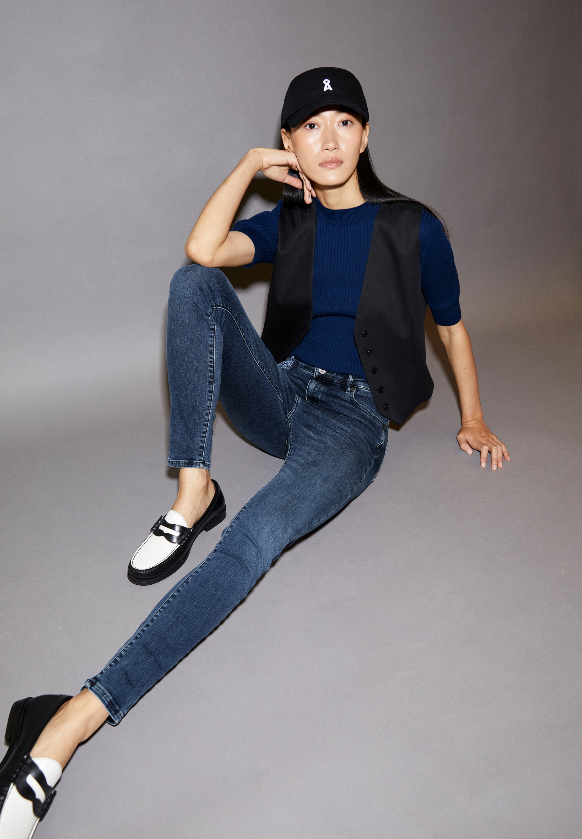Skinny Jeans 'TILLAA' di ARMEDANGELS in blu: frontale