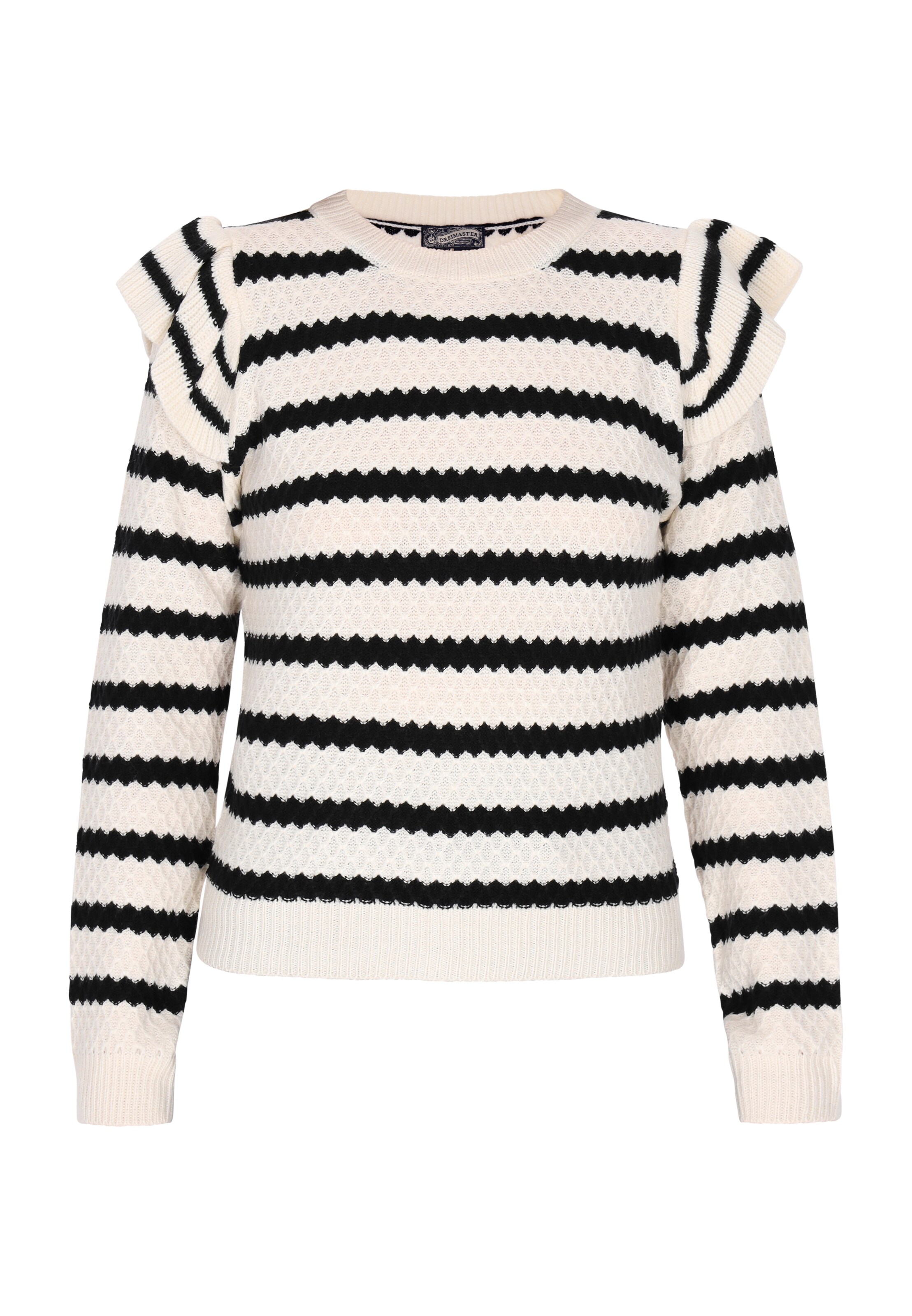 DreiMaster Vintage Trui in Wit: voorkant