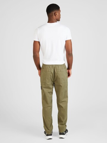 Calvin Klein Jeans Ohlapna forma Hlače | zelena barva