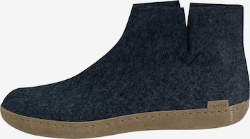 Glerups Huisschoenen 'Ledersohle' in Blauw: voorkant