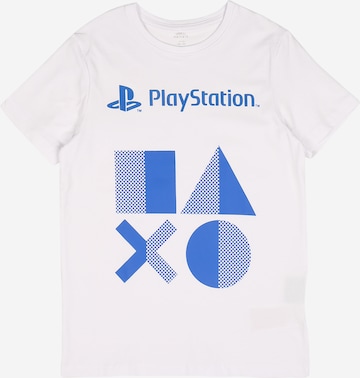 NAME IT Shirt 'PLAYSTATION MALDEN' in White: front