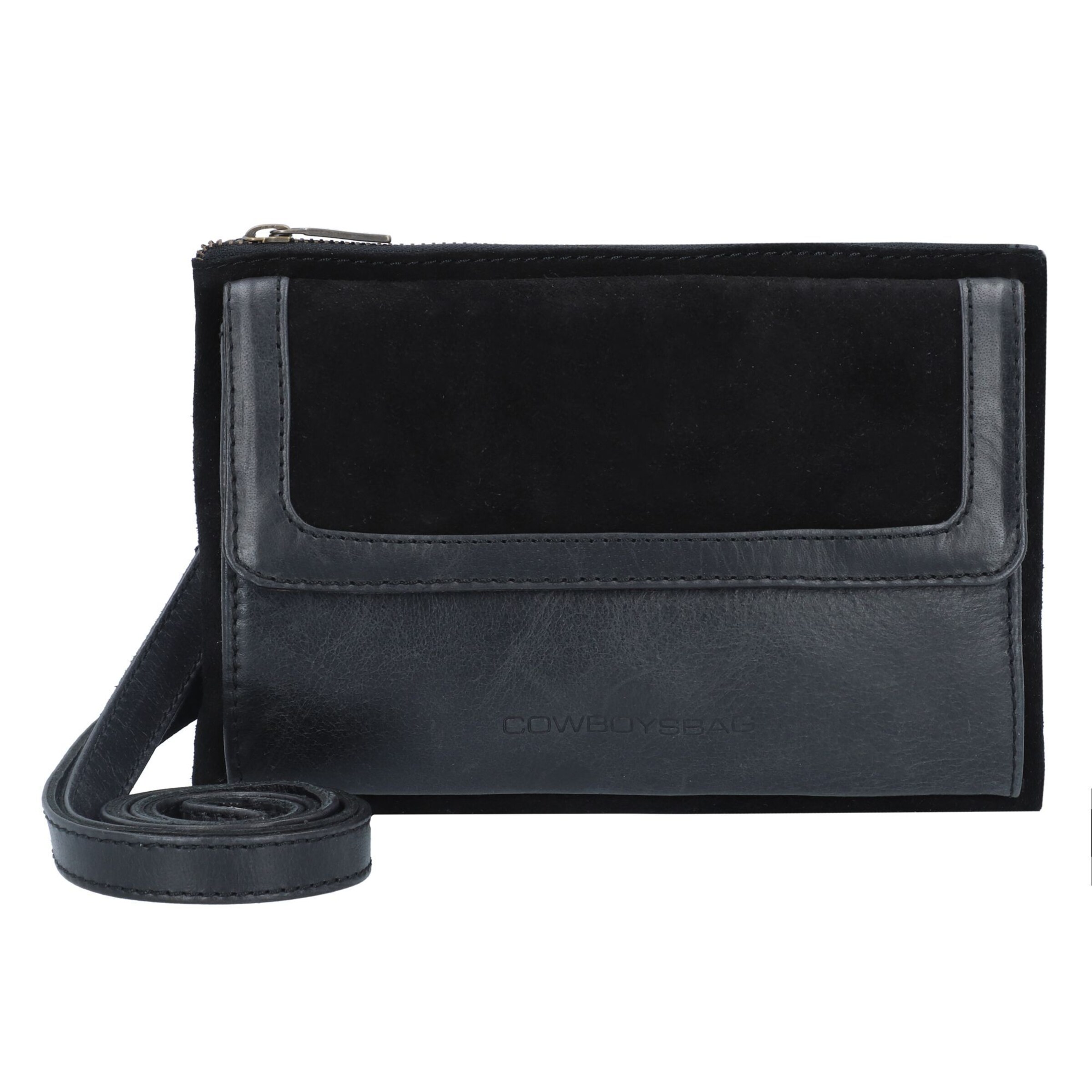 Sac à bandoulière Cowboysbag en noir : devant