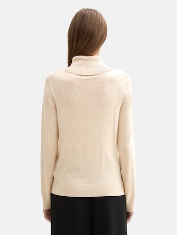 TOM TAILOR Pullover in Beige