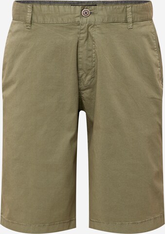 FYNCH-HATTON Normální Chino kalhoty – zelená: přední strana