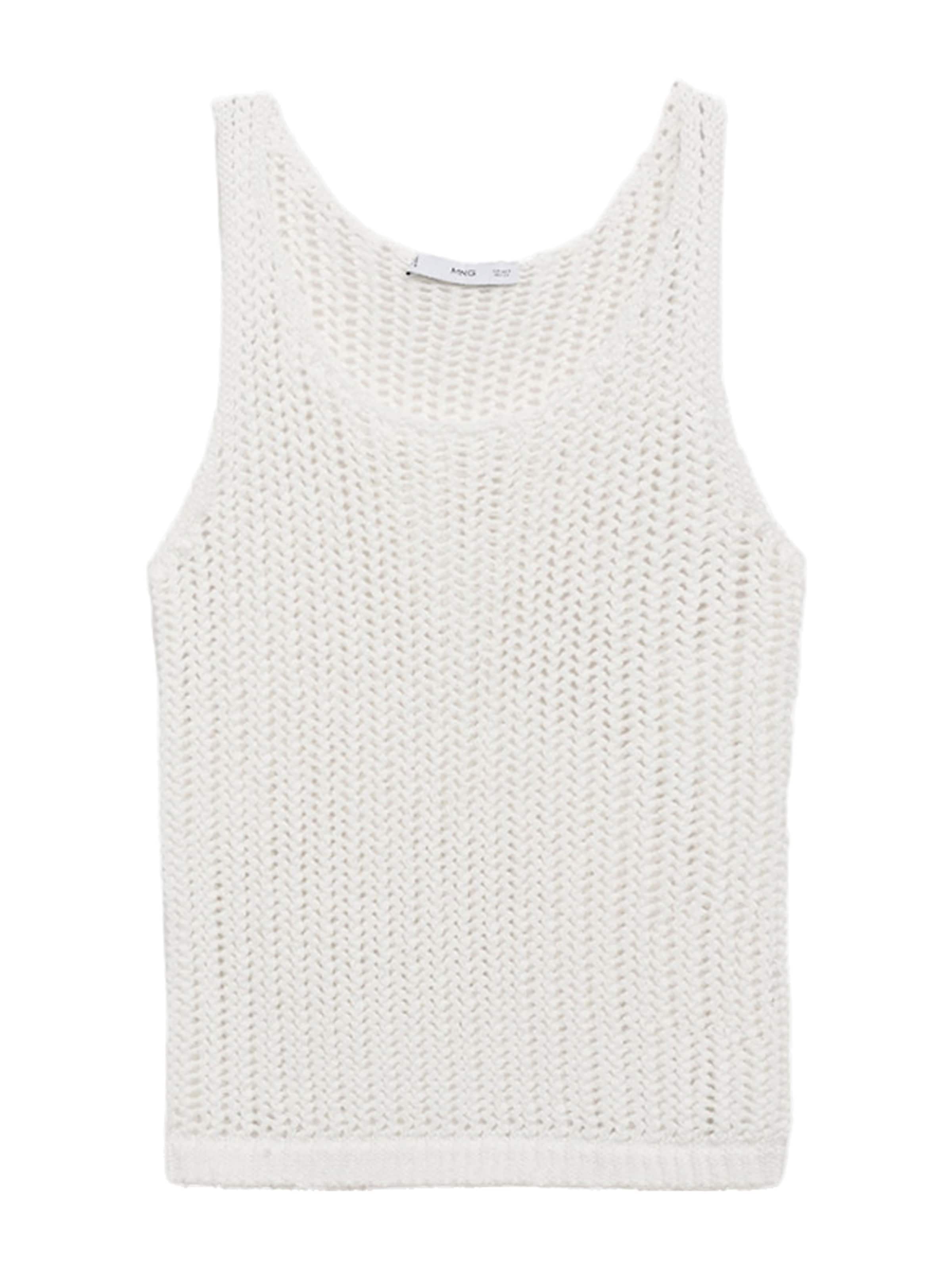 MANGO Top z naramnicami 'GONZALO' | bela barva: sprednja stran