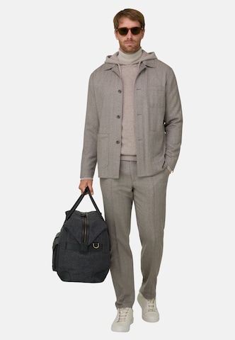 Boggi Milano Regular fit Colbert 'Herringbone' in Grijs: voorkant