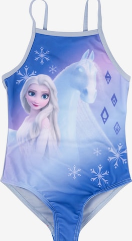 Disney Frozen Swimsuit 'Elsa Frozen' in Blue: front