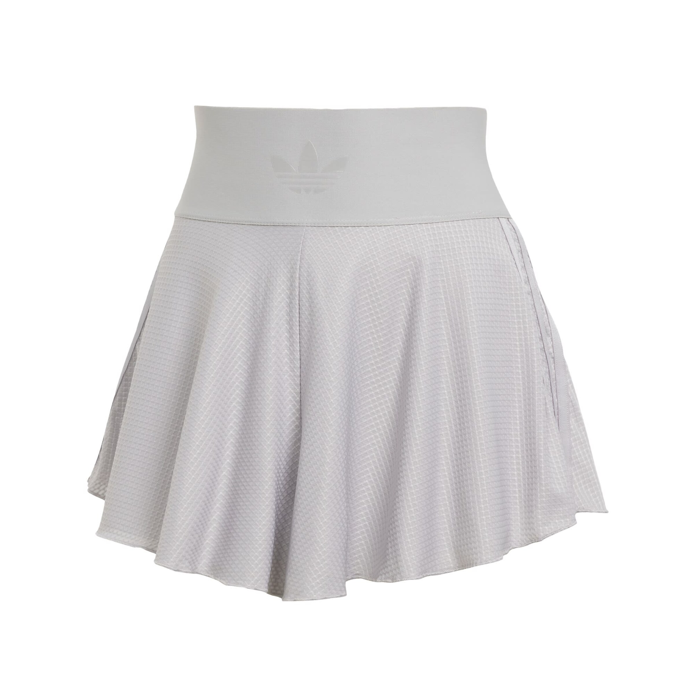 ADIDAS ORIGINALS Loosefit Broek 'Waistband Mesh' in Grijs: voorkant