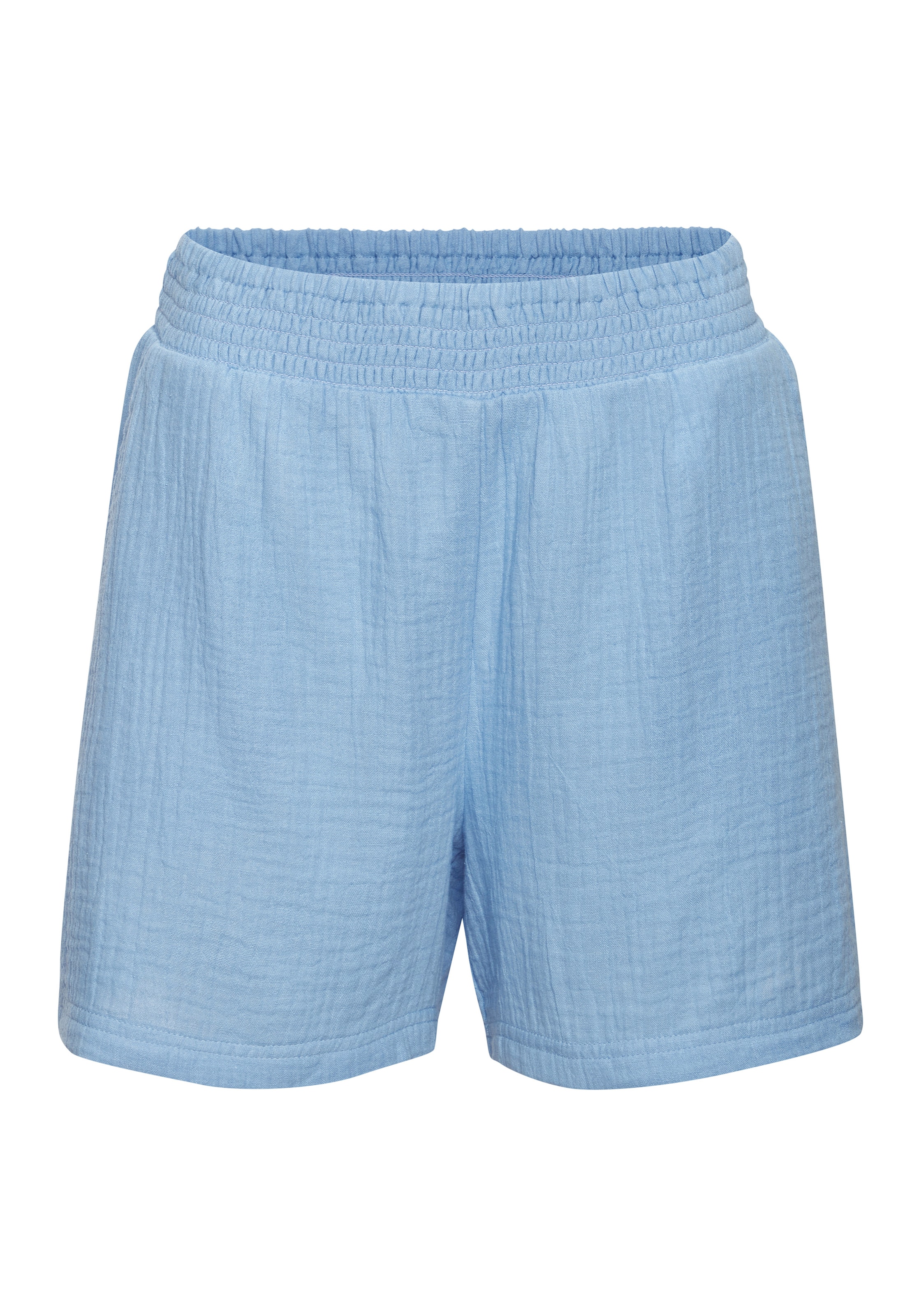 BEACH TIME Pyjamashorts in Blau: Vorderseite