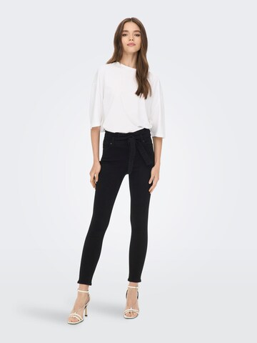 ONLY Skinny Jeans 'HUSH' in Zwart