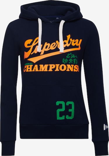 Superdry Sweater majica 'Cali' u morsko plava / narančasta, Pregled proizvoda