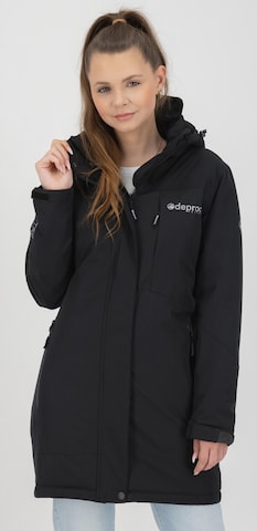 deproc Winter Jacket 'MONTREAL WMN' in Black: front