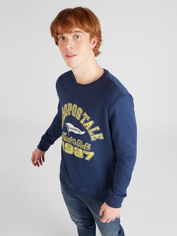 Sweat-shirt 'TRACK & FIELD' AÉROPOSTALE en bleu