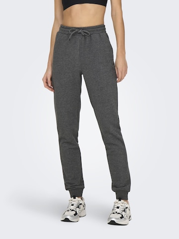 ONLY PLAY Tapered Workout Pants 'Melina' in Grey: front