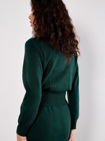 Cardigan ' ' Apricot en vert