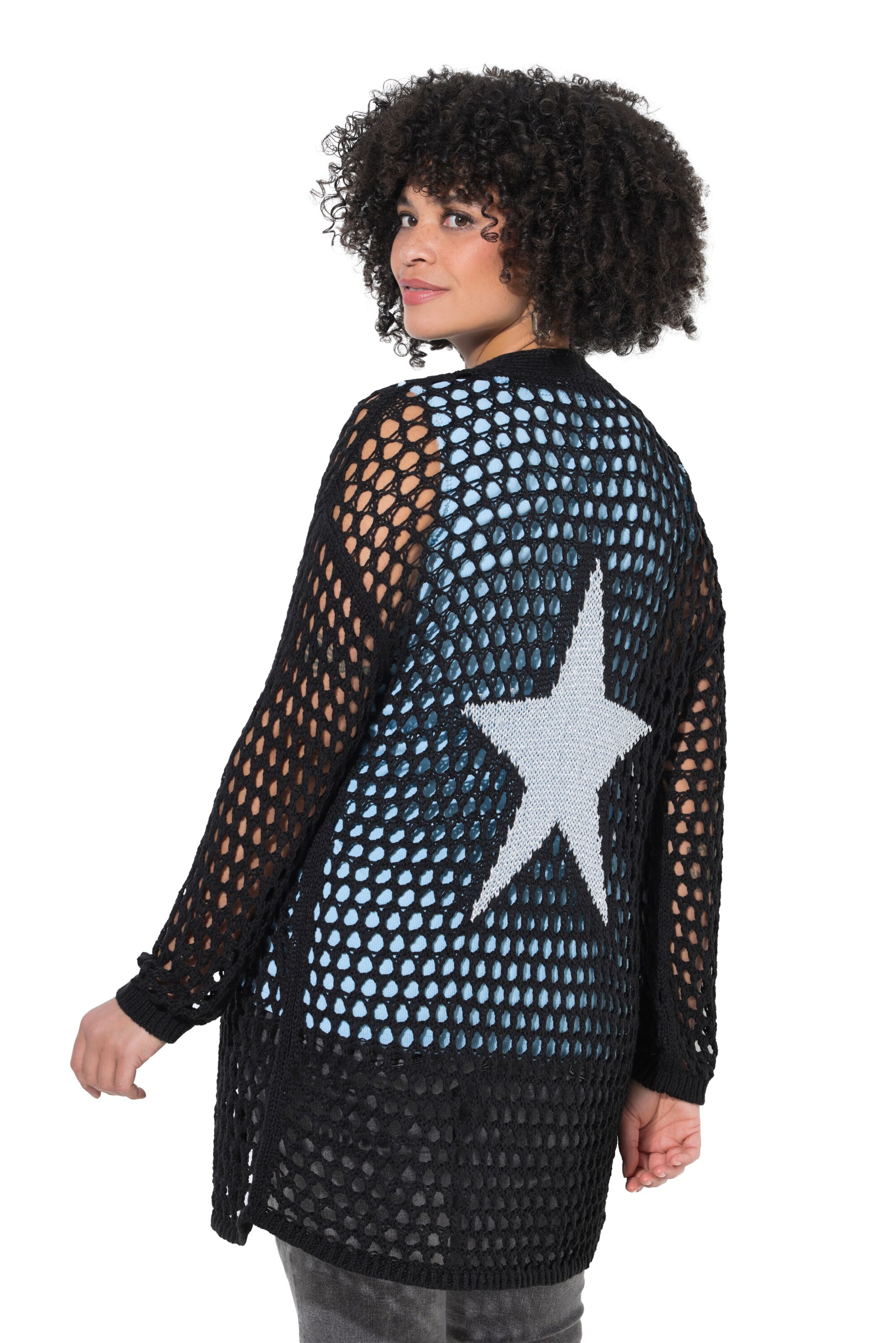 Angel of Style Strickjacke in Schwarz