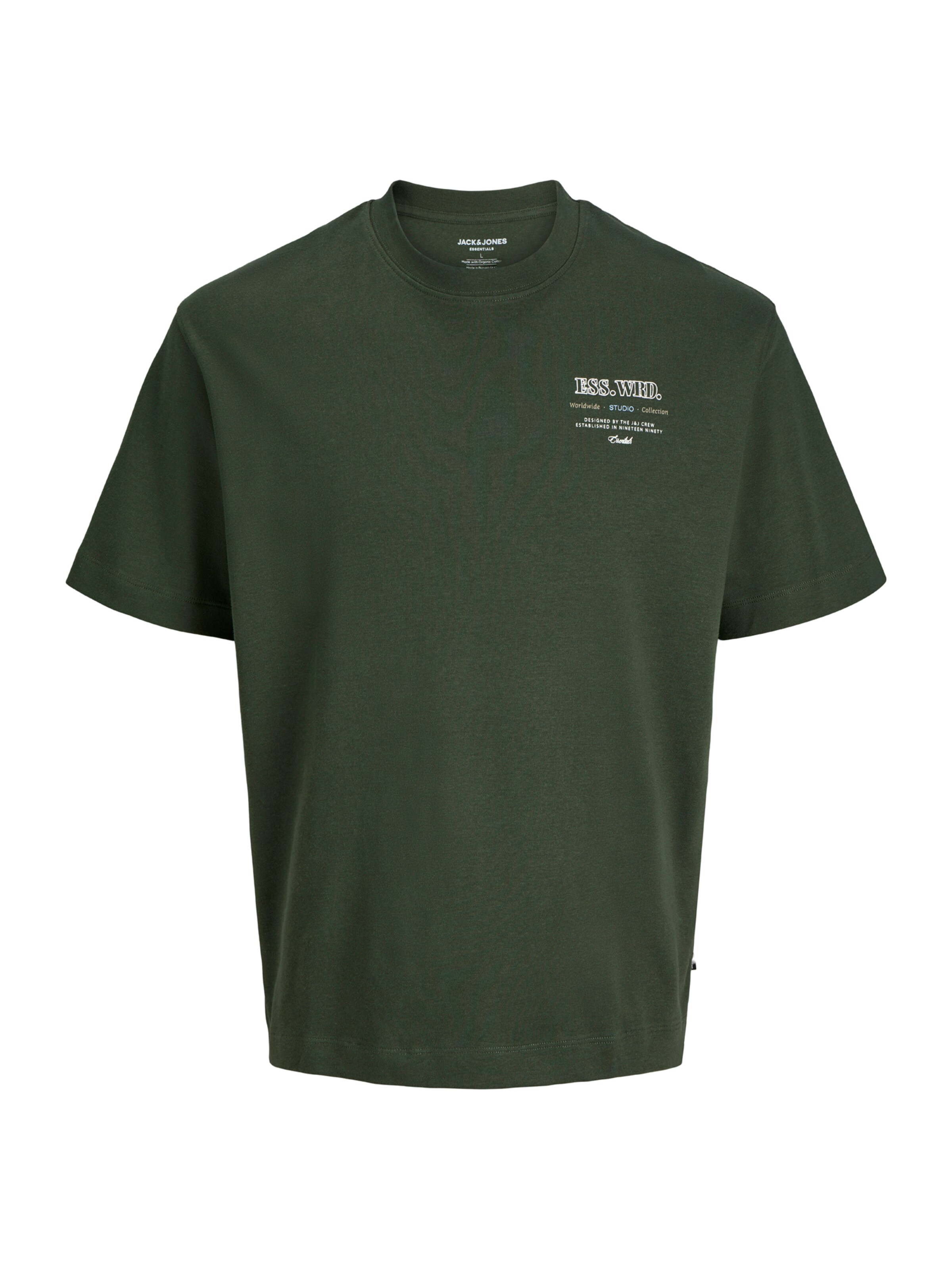 JACK & JONES Shirt 'JJEUrban Edge Studio' in Green: front