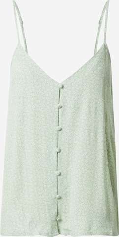 Funky Buddha Blouse 'Shell' in Groen: voorkant