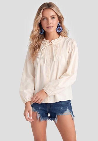 IZIA - Blusa en beige: frente