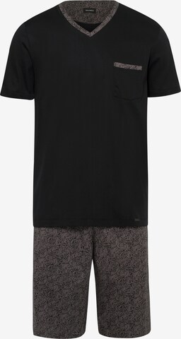Hanro Pyjama kort 'Selection' in Bruin: voorkant