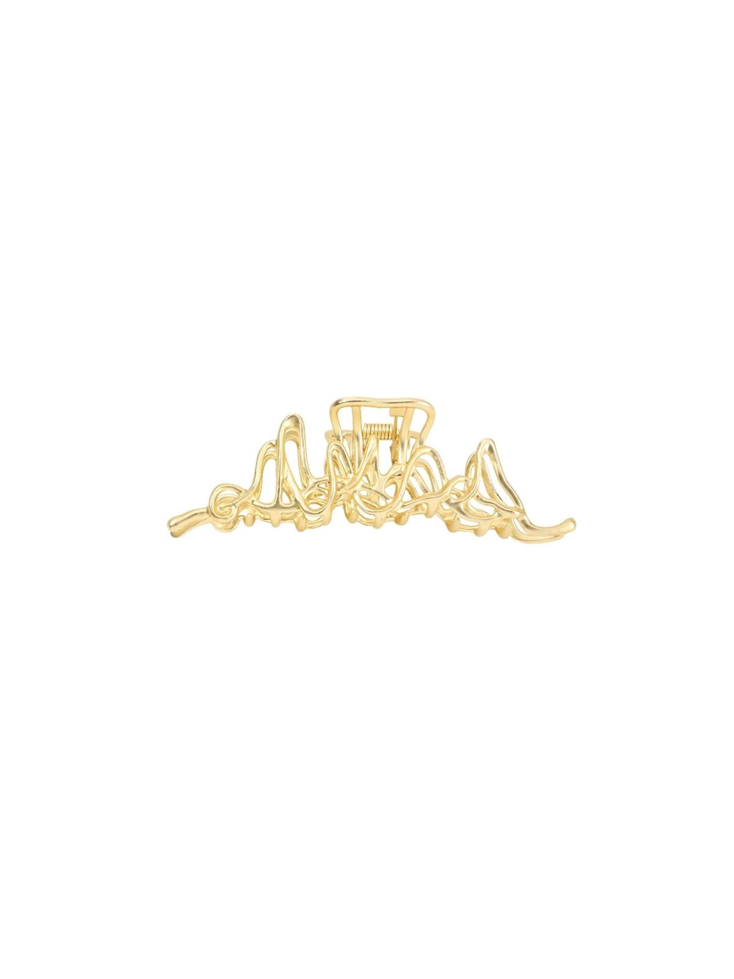 Ornement pour cheveux 'Asli Metall Haarklammer' soho Hair accesoires en or : devant
