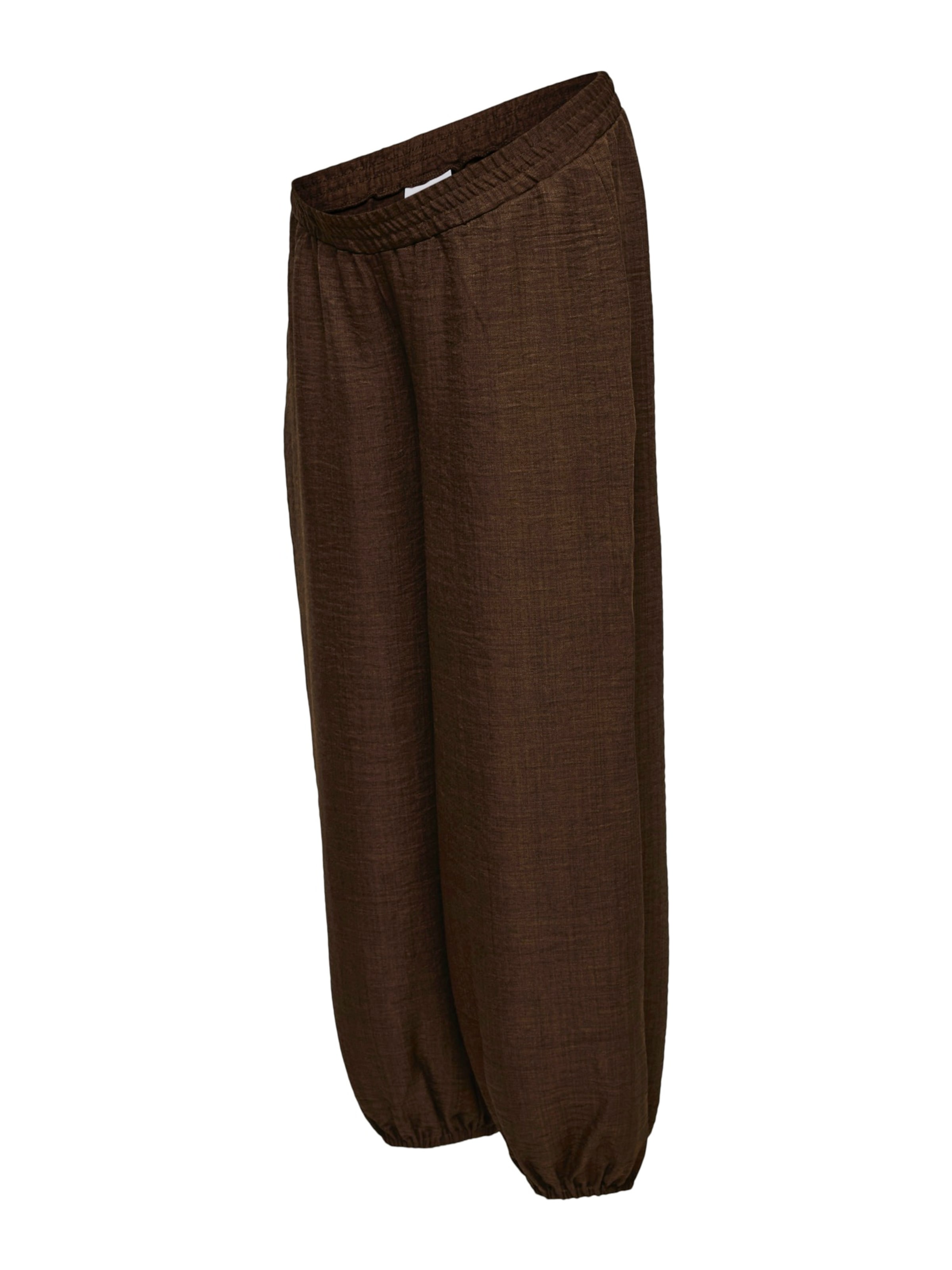 MAMALICIOUS Pantalon 'MLLIFINA' en chocolat, Vue avec produit