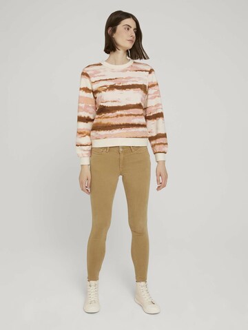 TOM TAILOR DENIM Sweatshirt in Beige