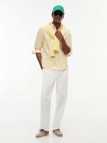 TOMMY HILFIGER Regular fit Button Up Shirt in Yellow