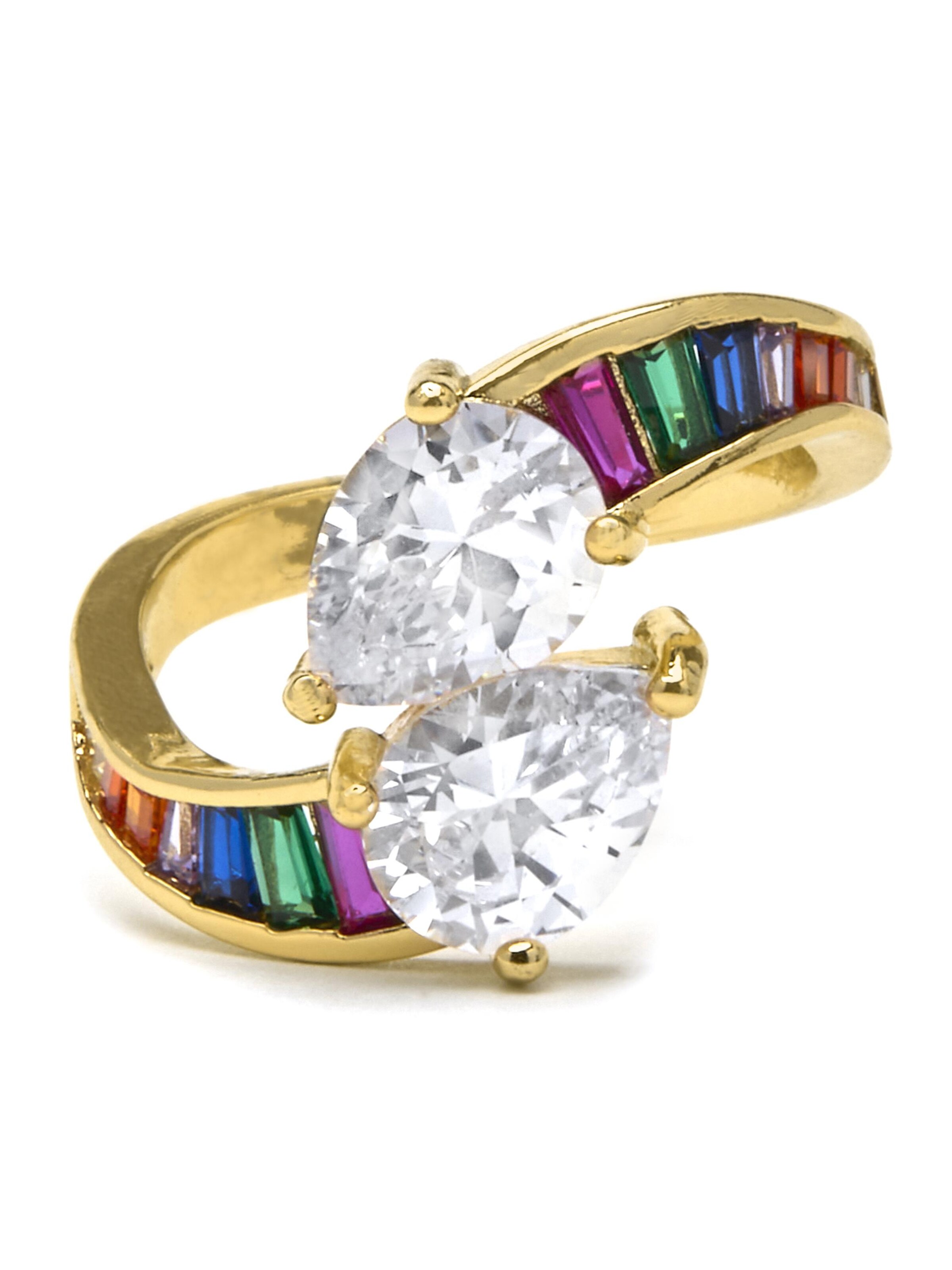 Luxenter - Anillo 'Darbia' en Mezcla de colores: frente