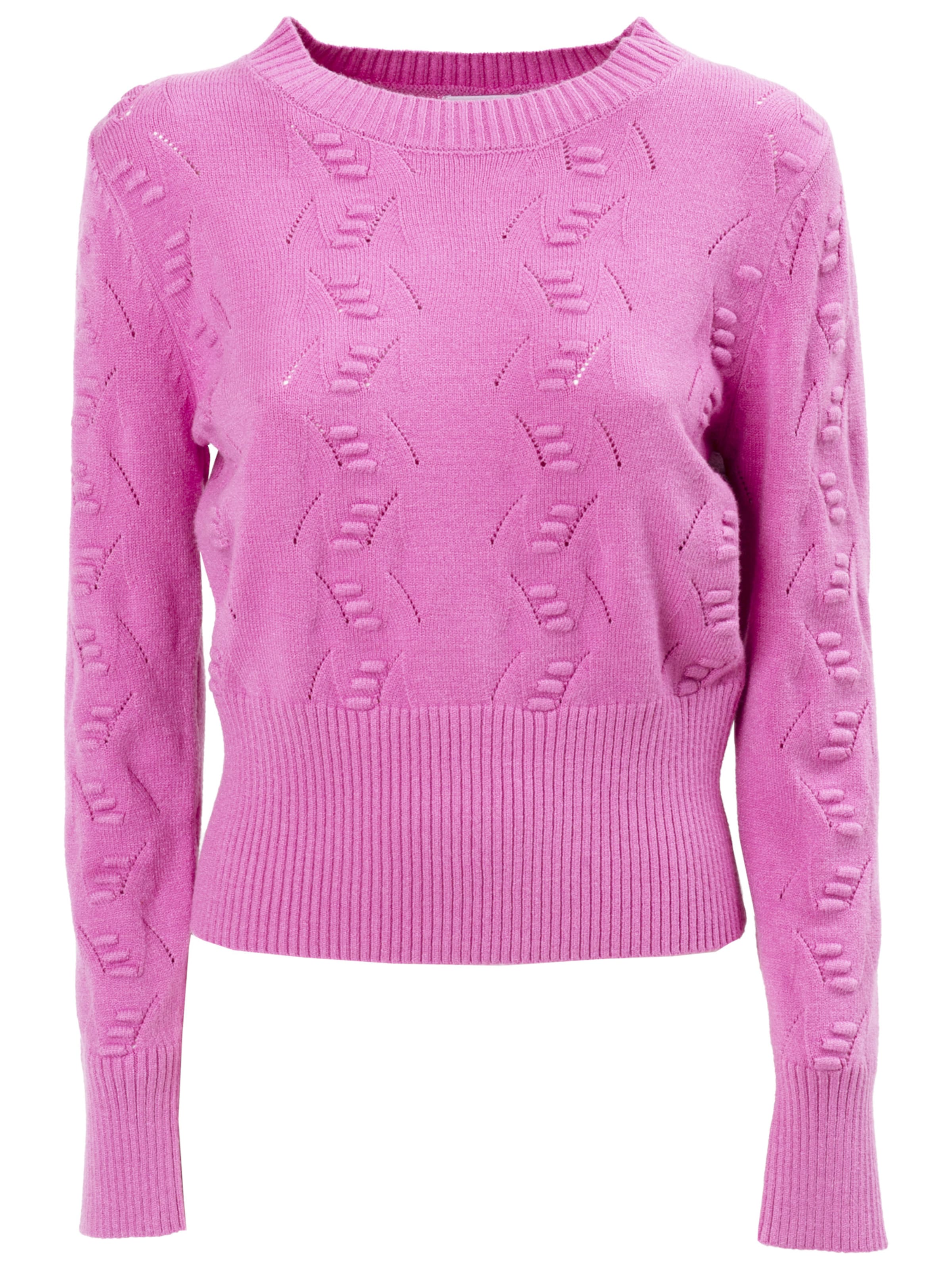 Influencer Pullover in Pink: Vorderseite