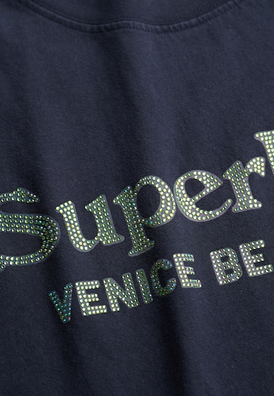 Superdry Shirt 'Venue' in Marine blue / Light yellow / Grey, Item view