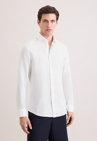 Coupe slim Chemise business SEIDENSTICKER en blanc : devant