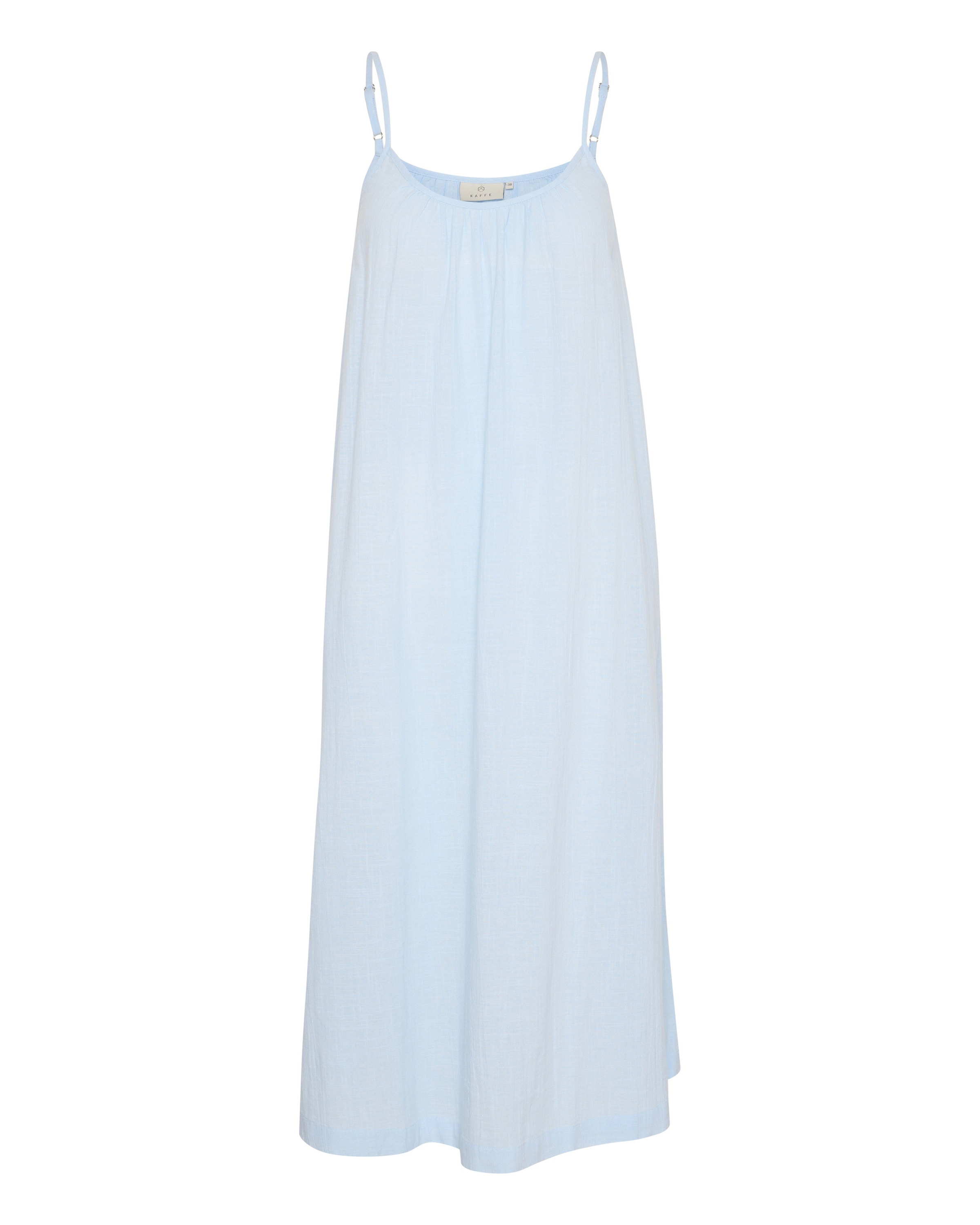 Rochie de vară de la Kaffe pe albastru: față