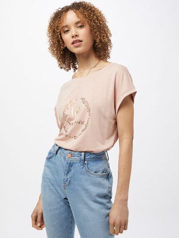 ABOUT YOU T-shirt 'Tabea' i rosa: framsida